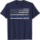 Dad Is A Hero Gift - Son Daughter of Police T-Shirt - T-Shirt | Navy