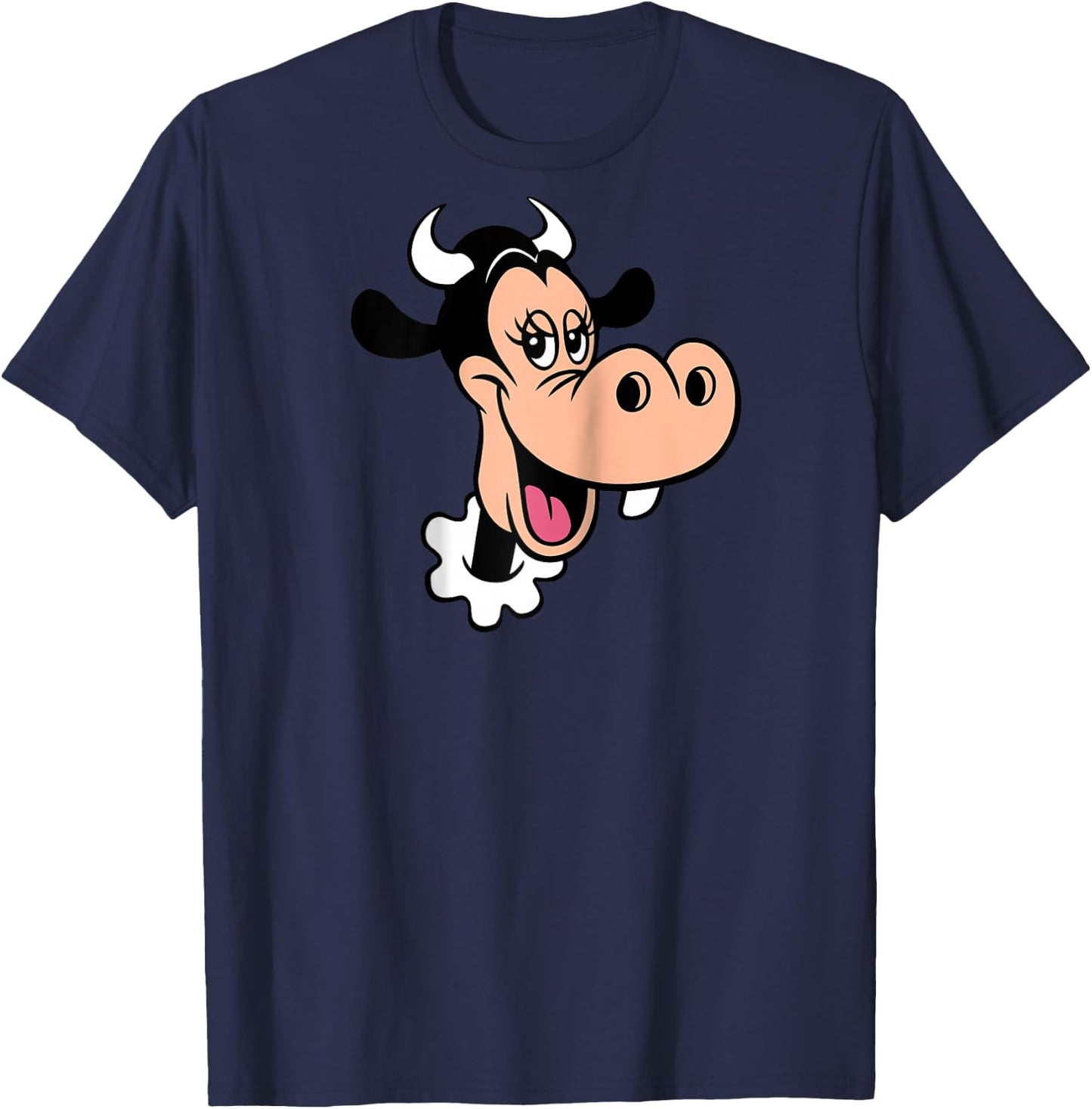 Disney Clarabelle Cow Big Face Costume Raglan Baseball T-Shirt - T-Shirt | Navy