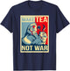 Make Tea Not War. Tealover Japanese Buddha Herbal Peace T-Shirt - T-Shirt | Navy