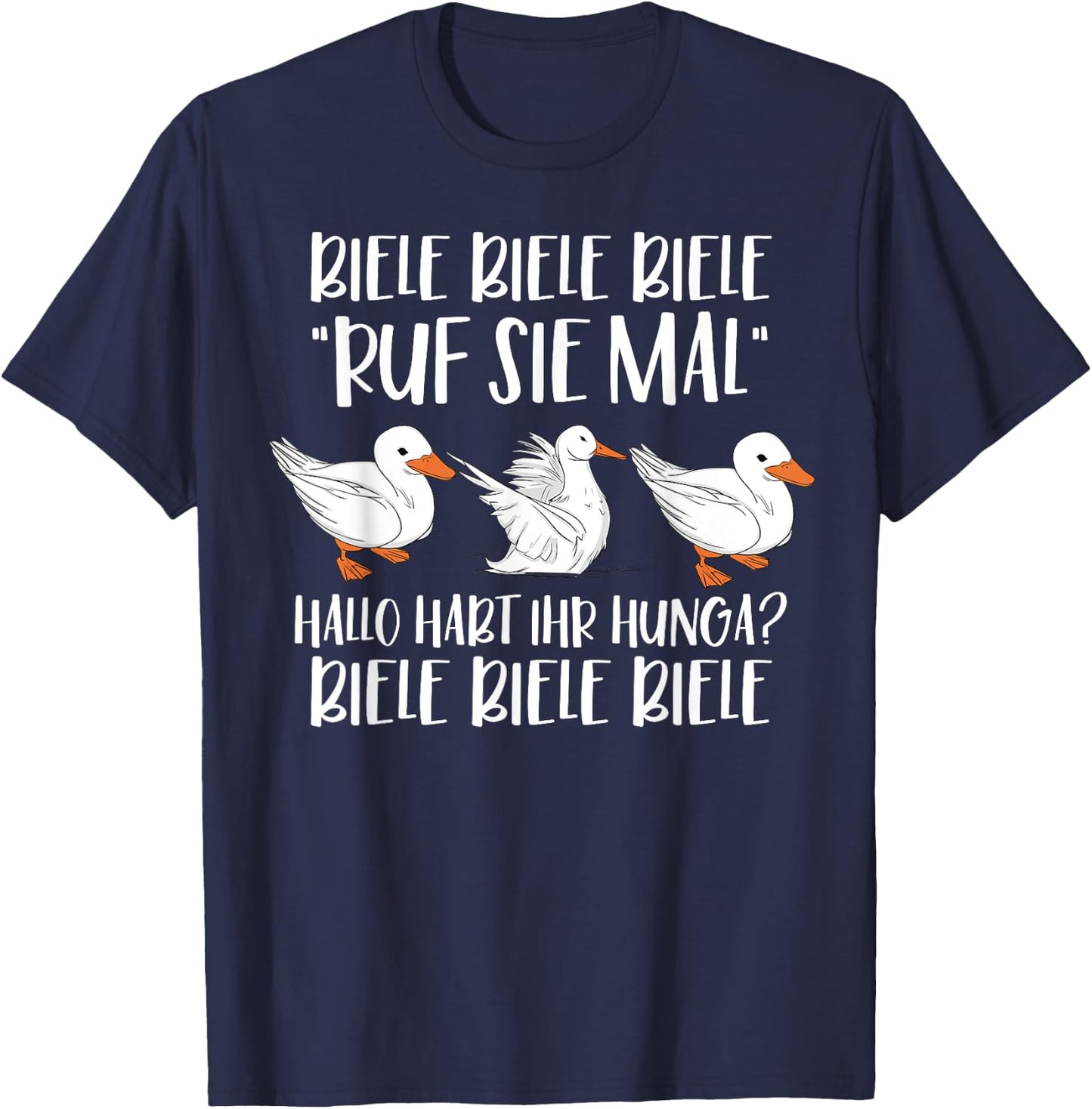 biele biele biele ruf sie mal Meme Enten biele T-Shirt - T-Shirt | Navy
