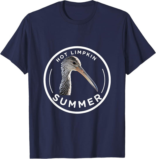 Hot Limpkin Summer Birding Watching Birds T-Shirt - T-Shirt | Navy