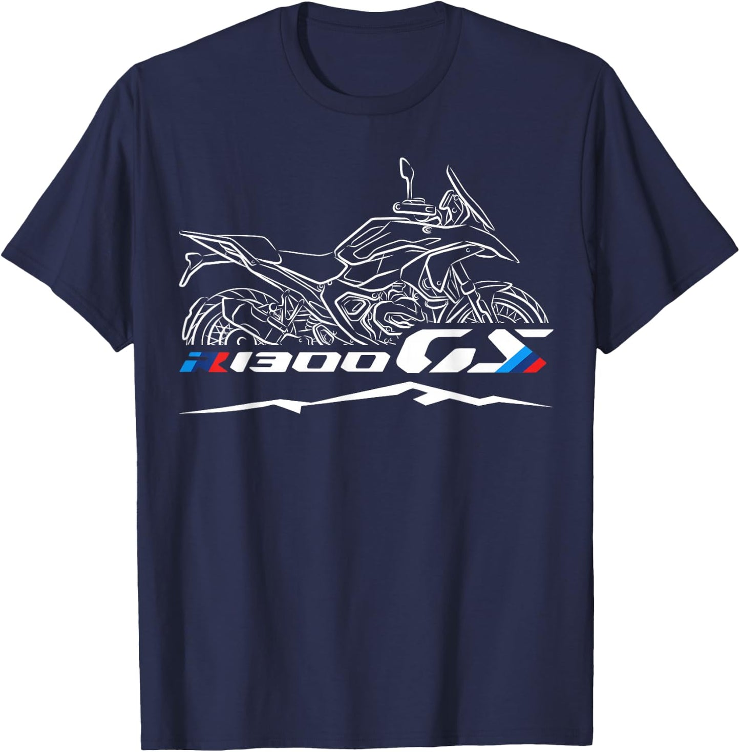 R1300GS for Adventure Riders, Motorcycle T-Shirt - T-Shirt | Navy