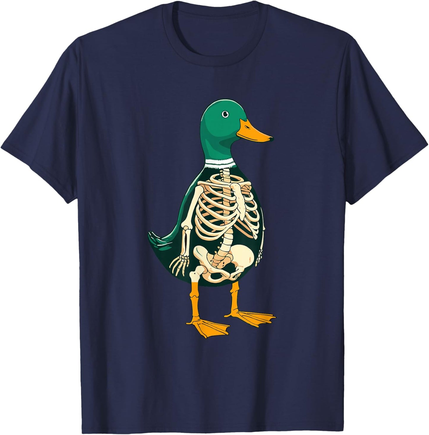X-ray Duck Body Anatomy Radiography Radiologist Skeleton T-Shirt - T-Shirt | Navy