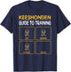 Keeshond Guide Dog Training , Black, S T-Shirt - T-Shirt | Navy