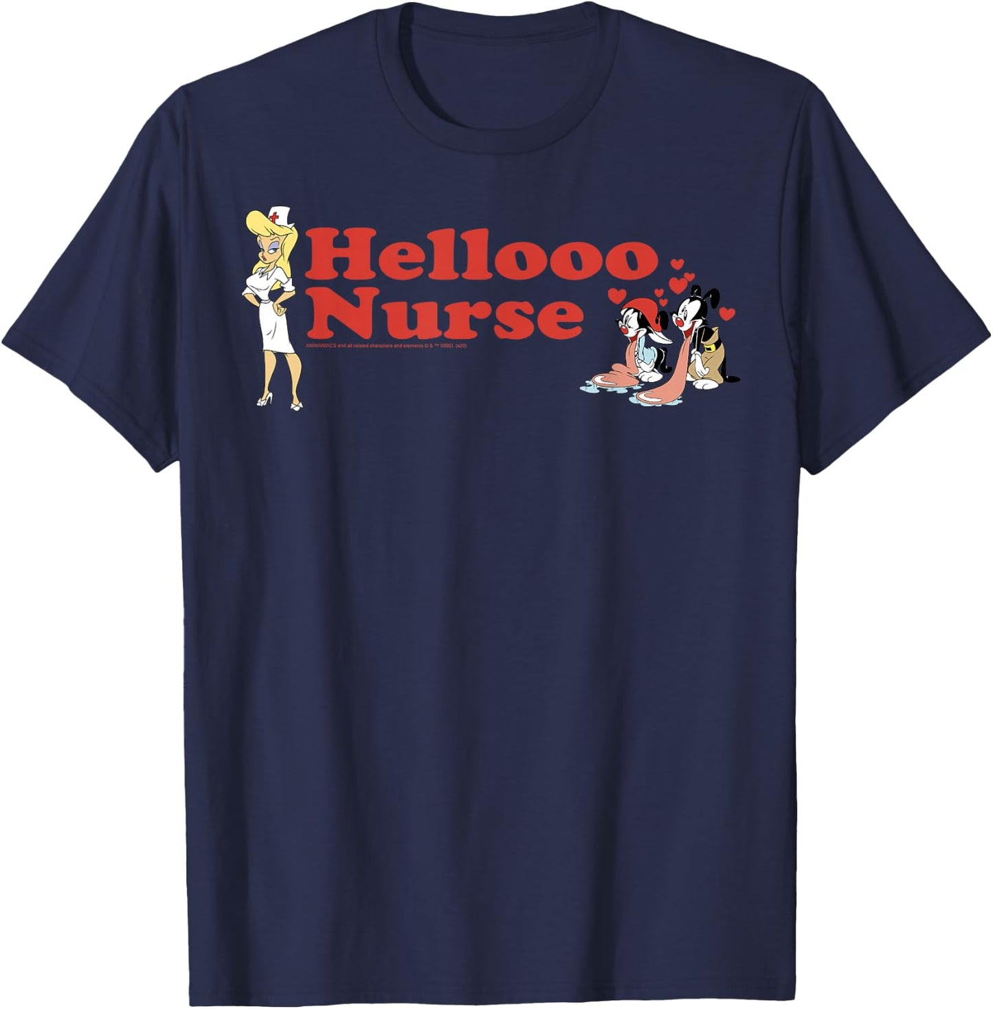 Animaniacs Group Shot Hellooo Nurse T-Shirt - T-Shirt | Navy