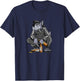 Russischer Gopnik Russenhocke Nu Pogodi Wolf Russian T-Shirt - T-Shirt | Navy