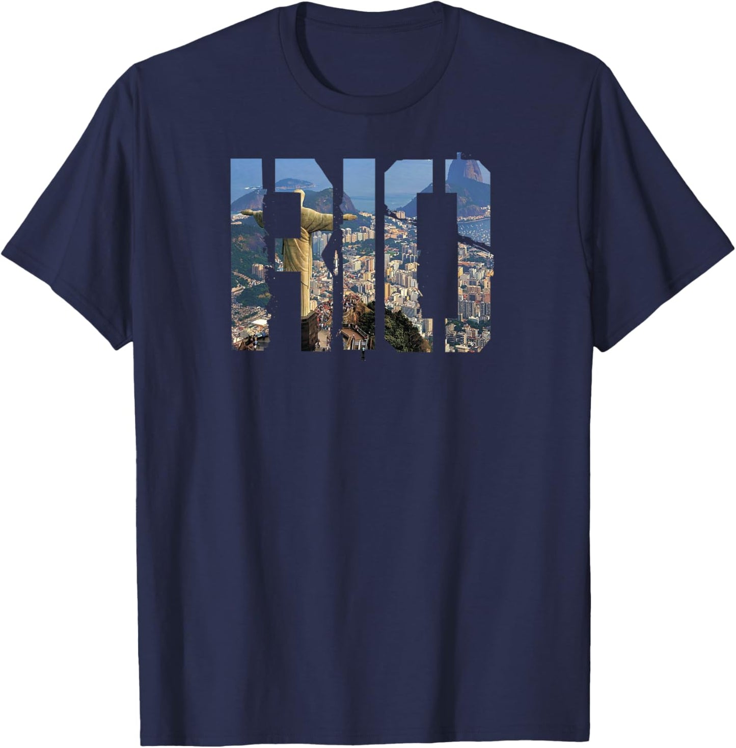 Rio de Janeiro Brazil t shirt T-Shirt - T-Shirt | Navy