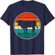 Cow Sunset Vintage T-Shirt - T-Shirt | Navy