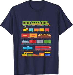 Children's Trains Locomotive Children Pajamas Costume Boy Train , Black, 2 T-Shirt - T-Shirt | Navy