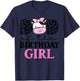 c of The Birthday Girl Farm Cow Themed Family Matching T-Shirt - T-Shirt | Navy