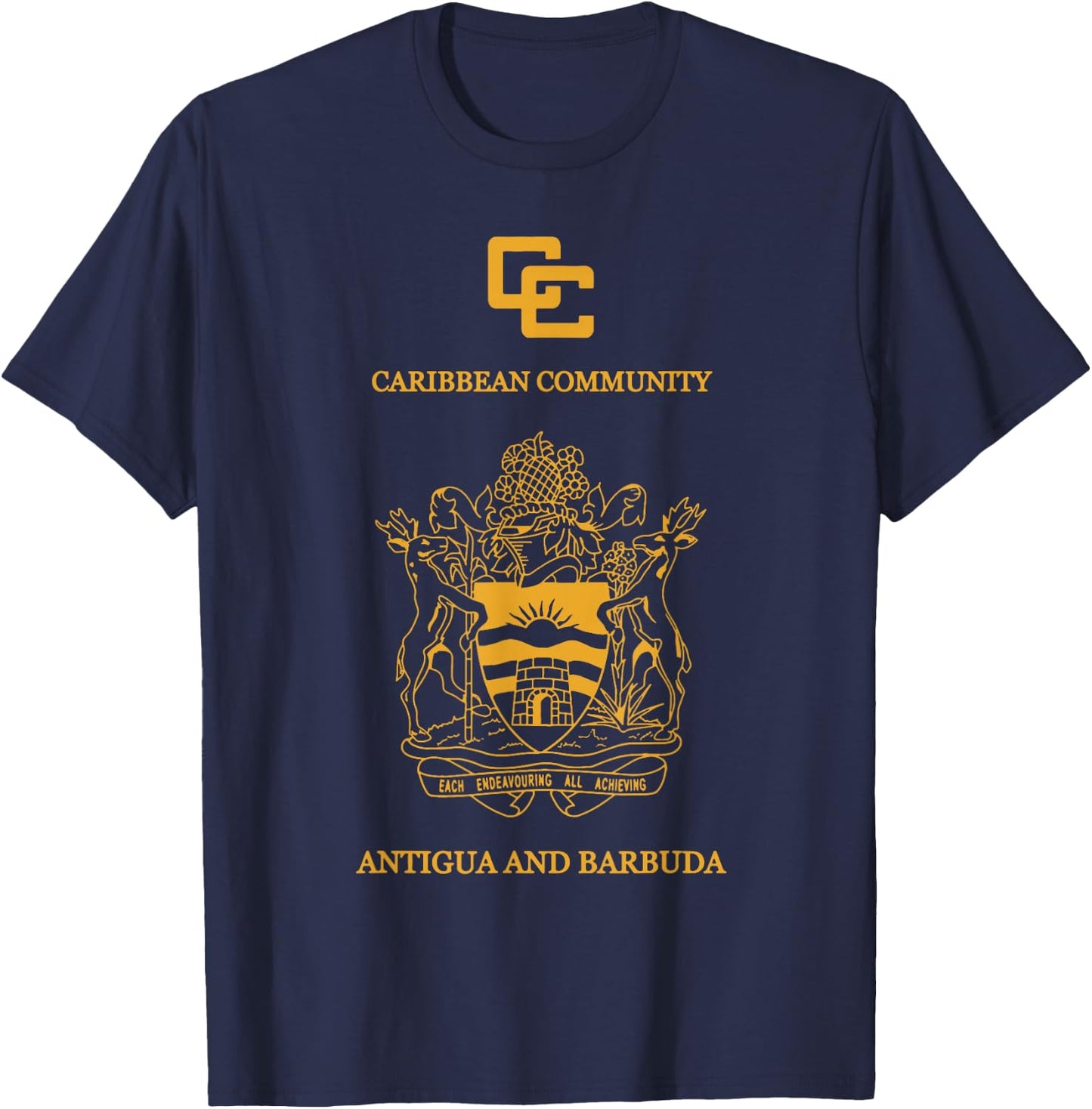 Antigua and Barbuda,Antigua and Barbuda passport. T-Shirt - T-Shirt | Navy