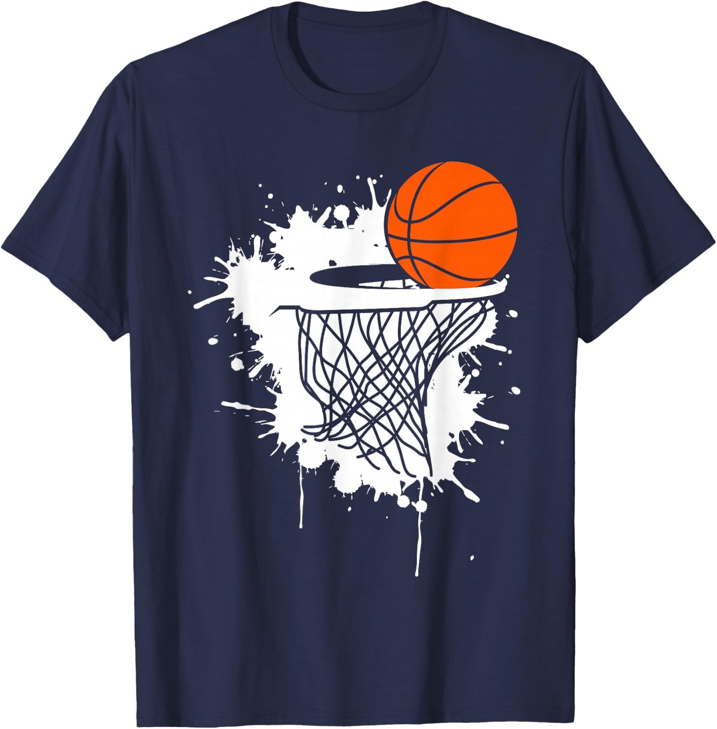Basketball Children's Boys Korbleger Women's Dunking Dunk , black T-Shirt - T-Shirt | Navy