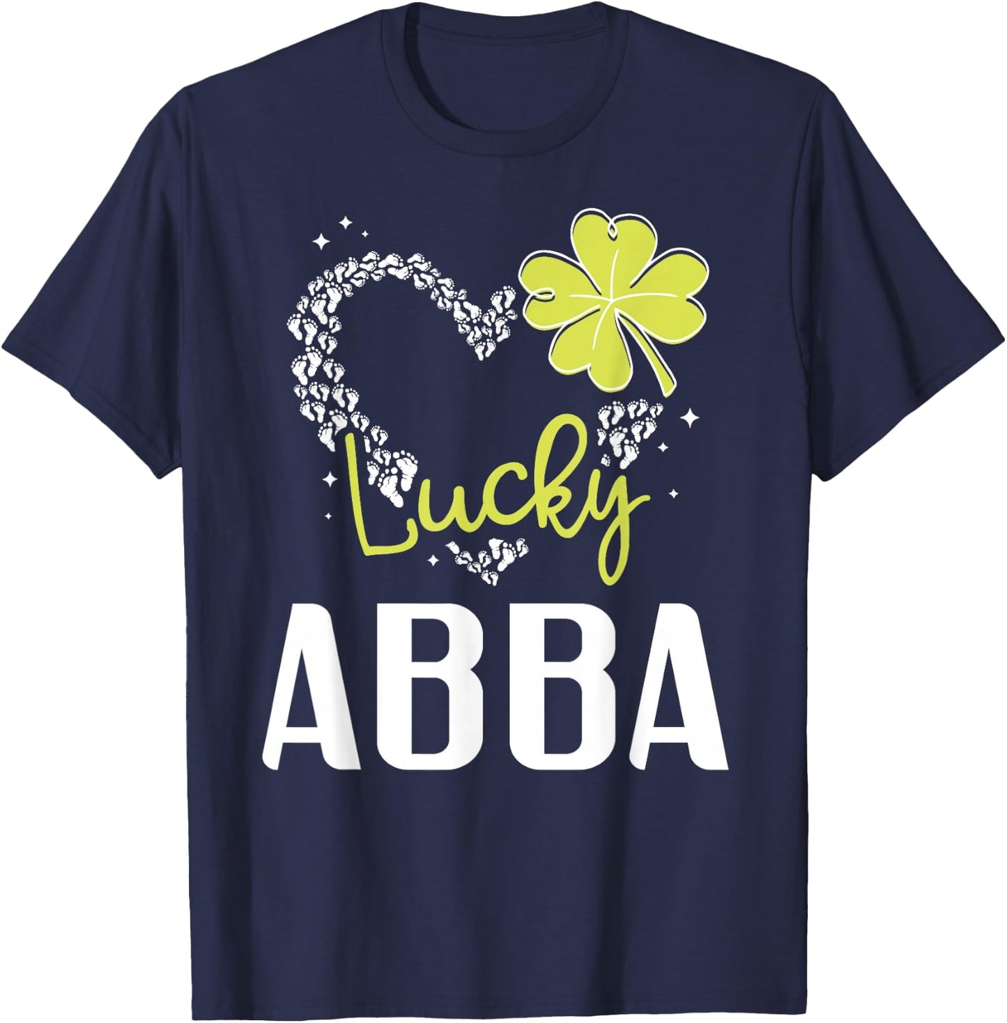 Funny Abba Shirt St Patricks Day Gift , black T-Shirt - T-Shirt | Navy