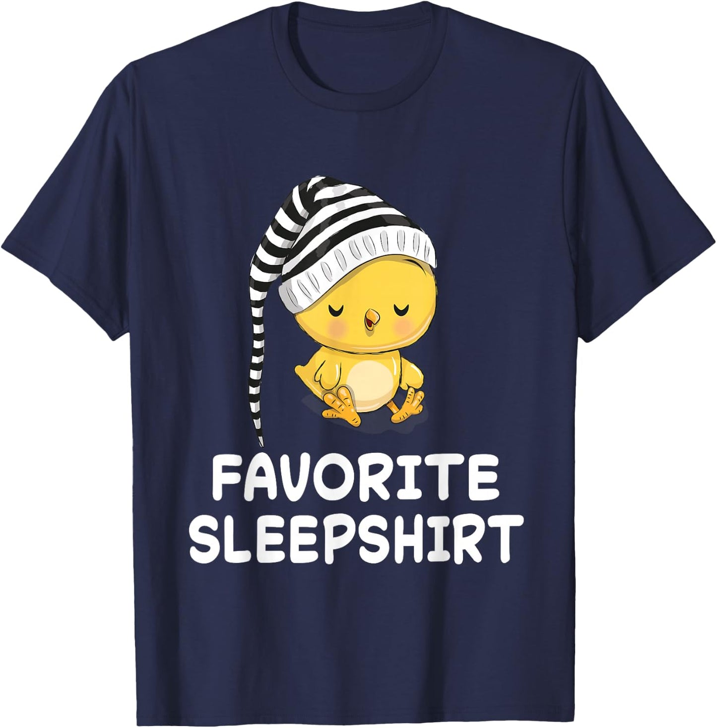 Chick and Chicken Sleepwear Pyjamas, Black, S T-Shirt - T-Shirt | Navy