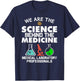 Funny Medical Laboratory Science Design Men Women Lab Tech T-Shirt - T-Shirt | Navy