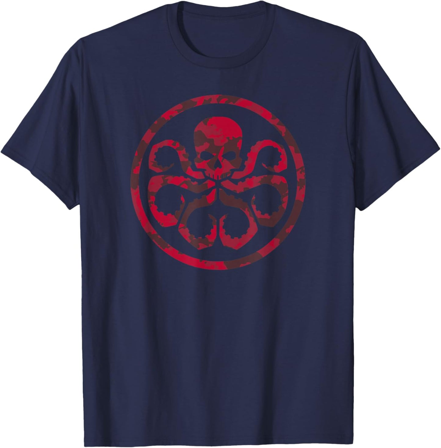 Marvel Hail Hydra Camo Print Graphic C2 T-Shirt - T-Shirt | Navy
