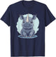 Cute Baby Rhino Illustration T-Shirt - T-Shirt | Navy