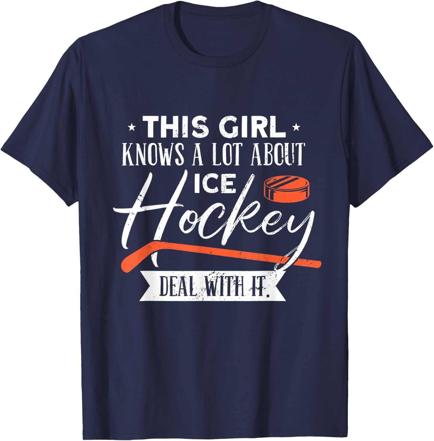 Cooles Eishockey Outfit - Ice Hockey T-Shirt - T-Shirt | Navy