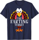 Thanksgiving The Farting Turkey Matching T-Shirt - T-Shirt | Navy