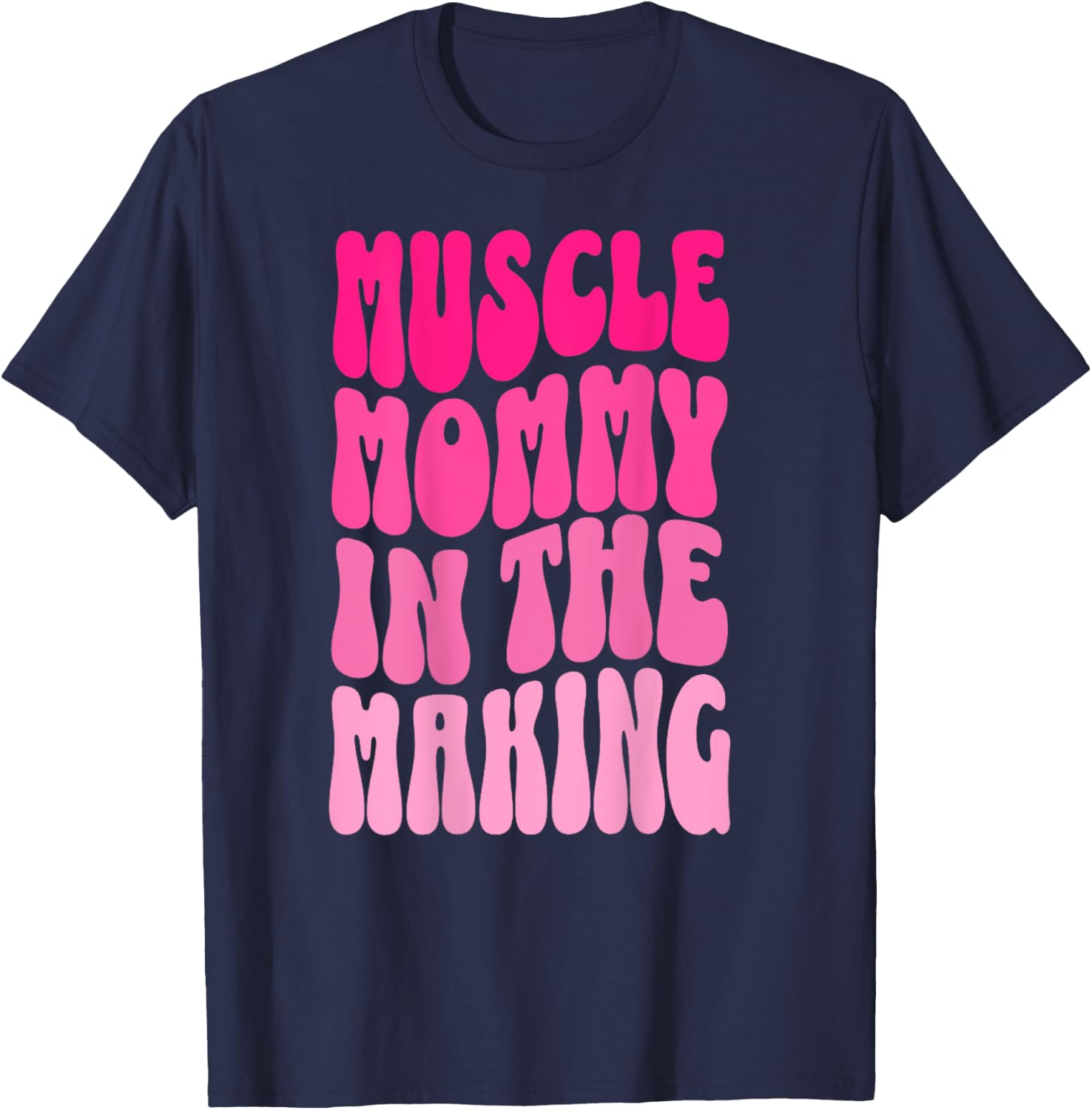 Funny Fitness Gym Pump Muscle Mama In der Herstellung Humour , black T-Shirt - T-Shirt | Navy