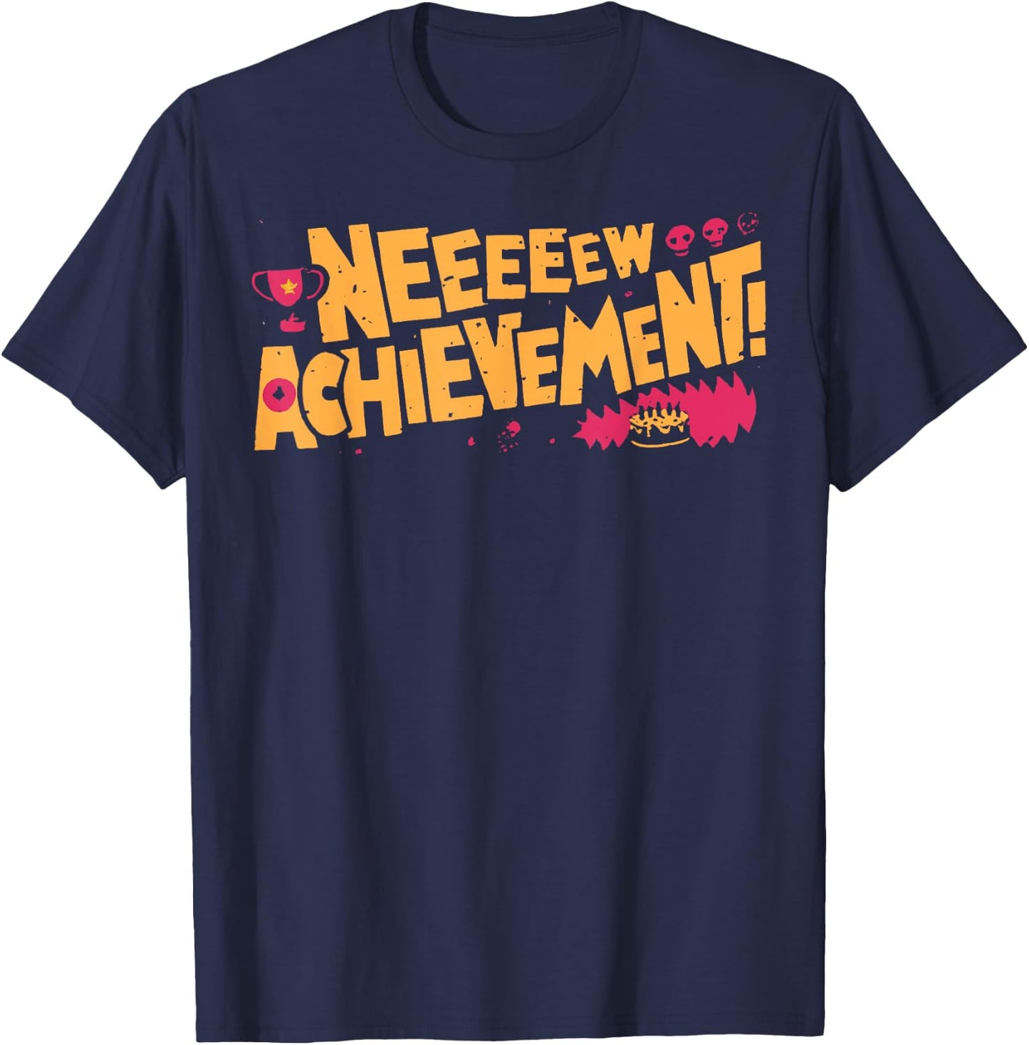 2 Sides Happy Fathers Day Crawler New Achievement Gamer Dad T-Shirt - T-Shirt | Navy