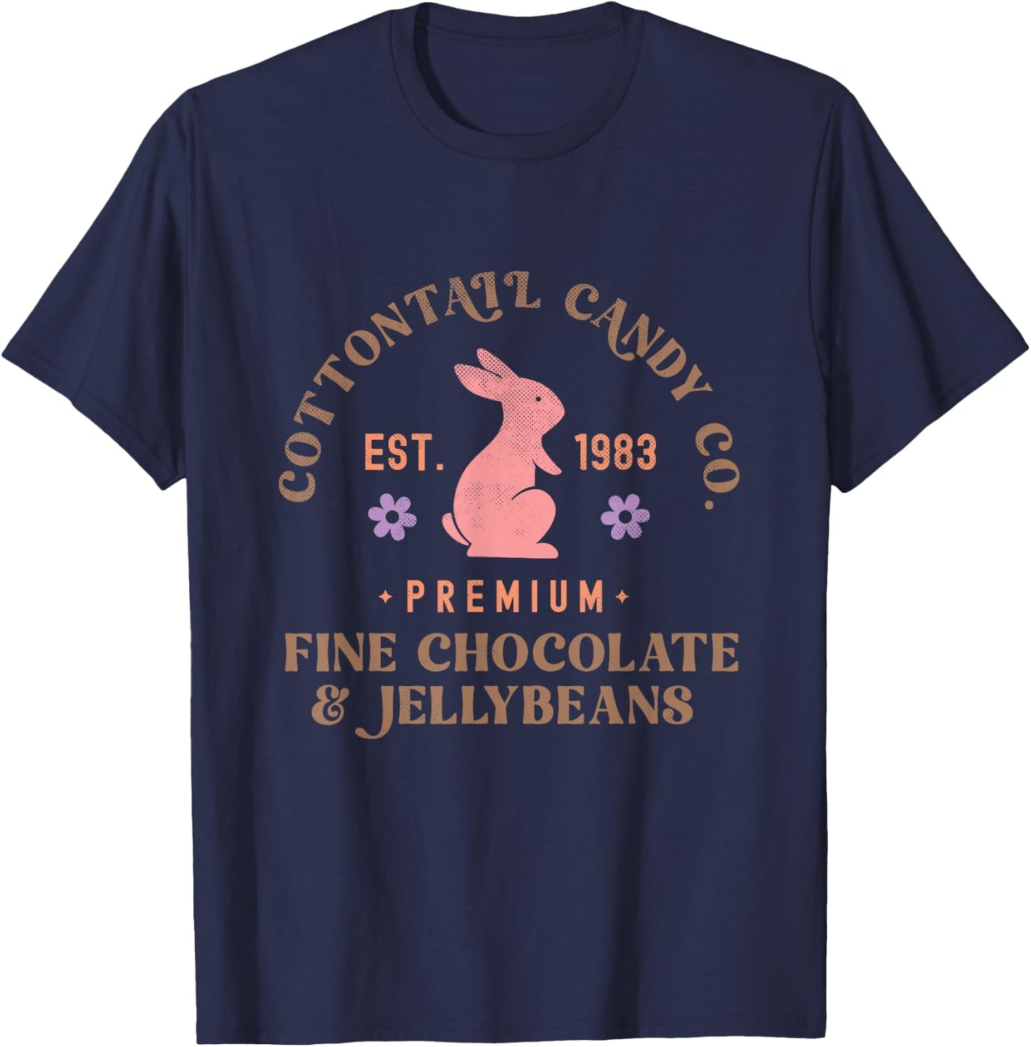 Cottontail Candy Co. Funny Easter T-Shirt - T-Shirt | Navy