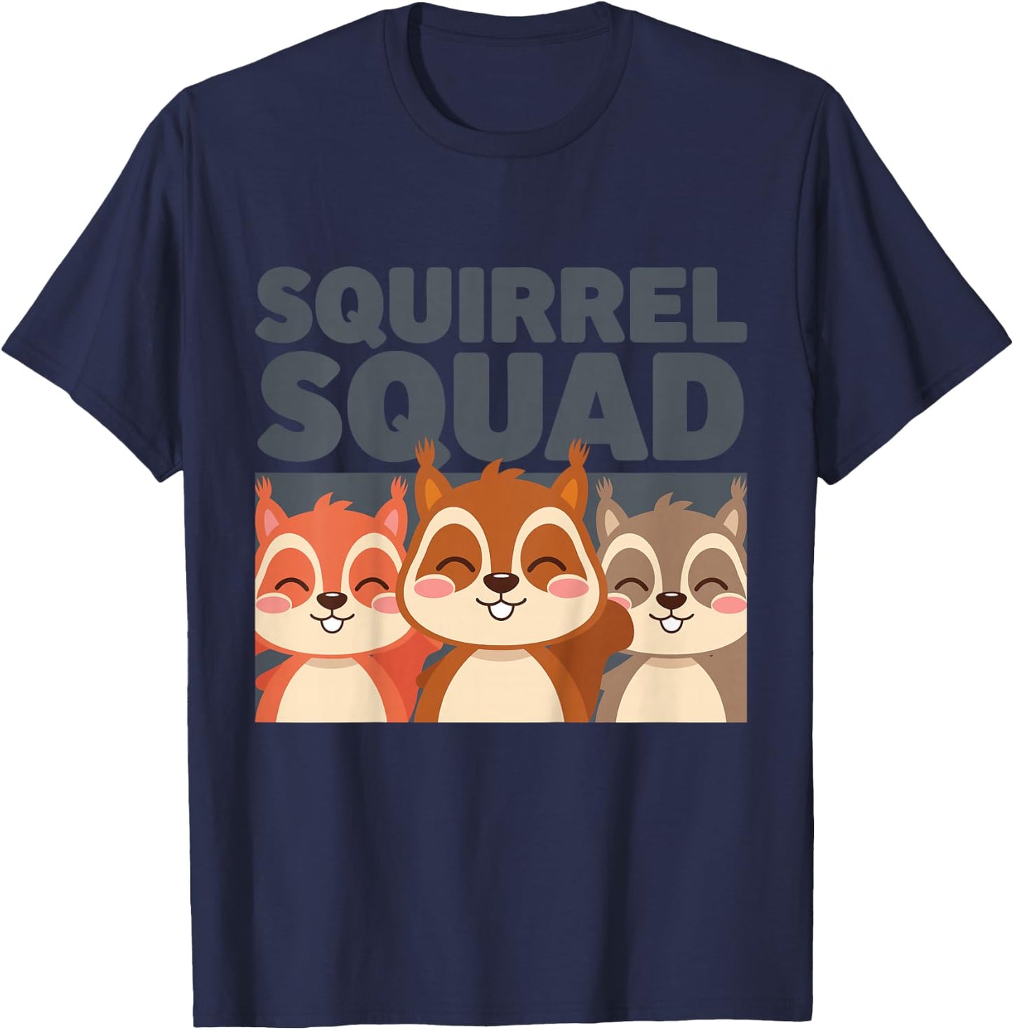 Kids Squirrel Kids T-Shirt - T-Shirt | Navy