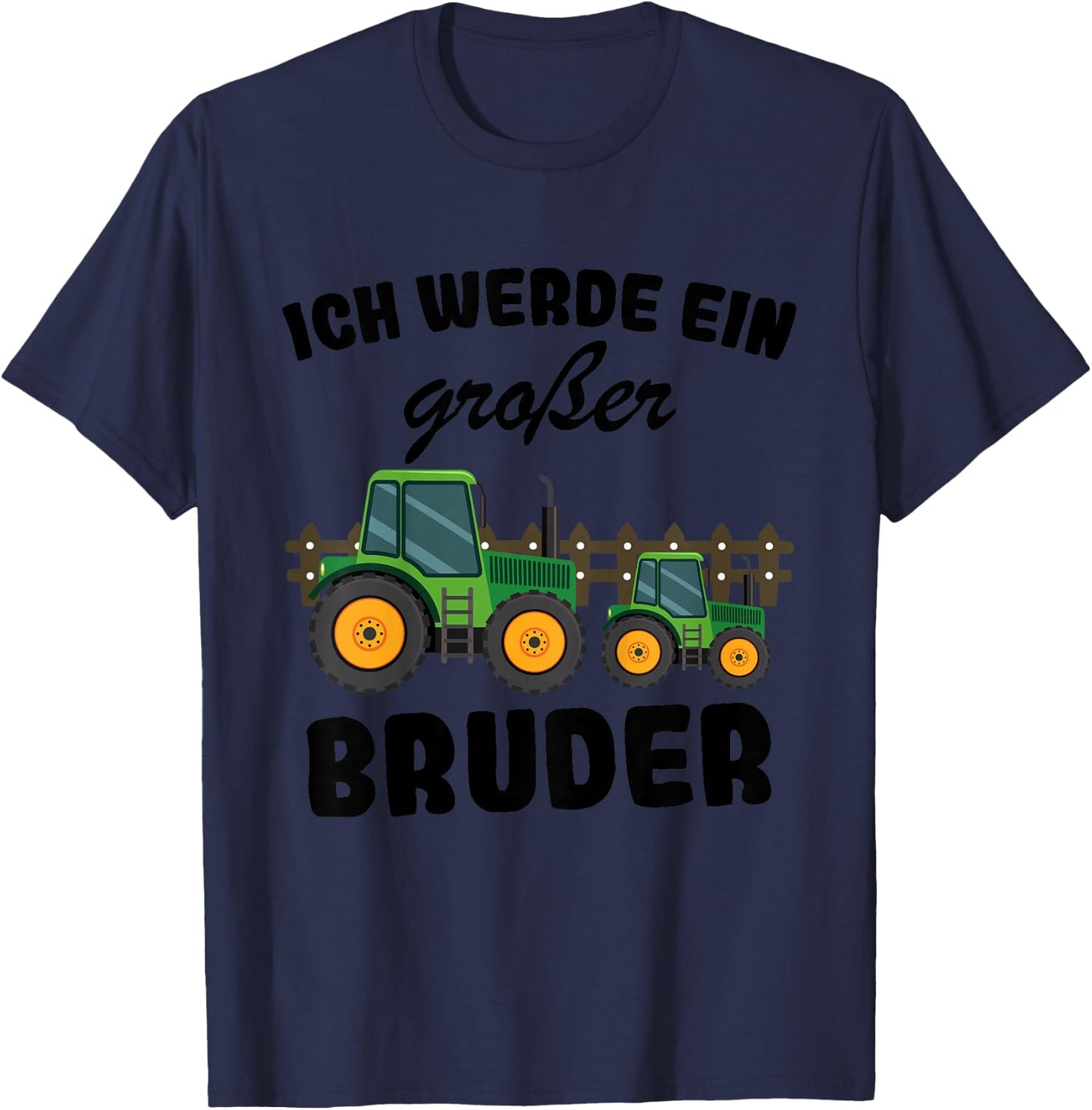 Ich Werde Großer Bruder 2026 Traktor T-Shirt - T-Shirt | Navy