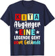 Kinder Kita Abgänger 2026 Eine Legende Geht Vom Gelände Schulkind T-Shirt - T-Shirt | Navy