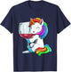 Funny Wine Unicorn Drinking T-Shirt - T-Shirt | Navy
