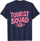 Tourist Squad Camera Girl Souvenir Vacation Travel T-Shirt - T-Shirt | Navy