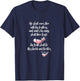 Psalms 91 He Shall Cover You with His Feathers KJV Scripture T-Shirt - T-Shirt | Navy