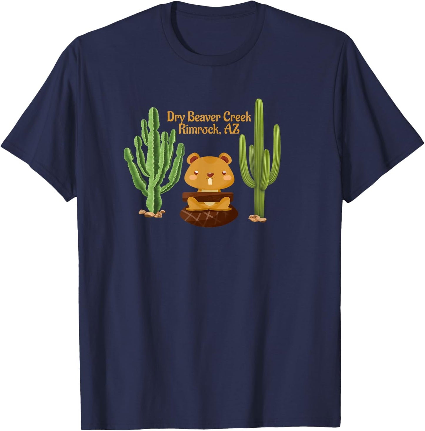 Dry Beaver Creek Rimrock Arizona Souvenir T-Shirt - T-Shirt | Navy