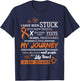 My Journey I Am A Kidney Cancer Warrior T-Shirt - T-Shirt | Navy