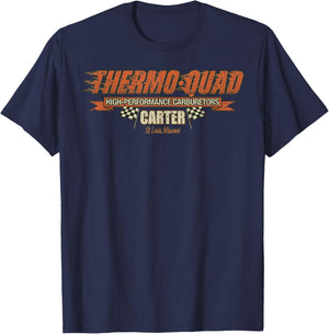 Vintage Sport Car Funny Thermo Quad Retro Car Classic T-Shirt - T-Shirt | Navy
