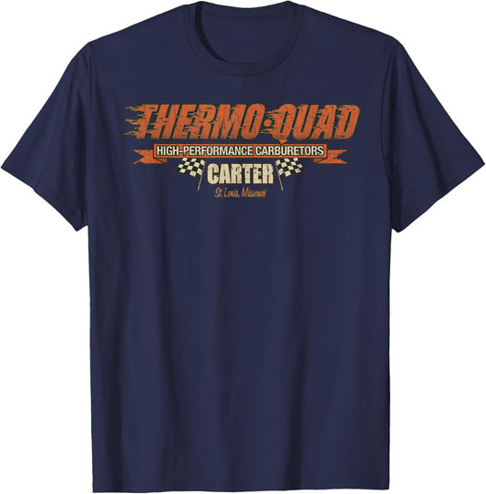 Vintage Sport Car Funny Thermo Quad Retro Car Classic T-Shirt - T-Shirt | Navy