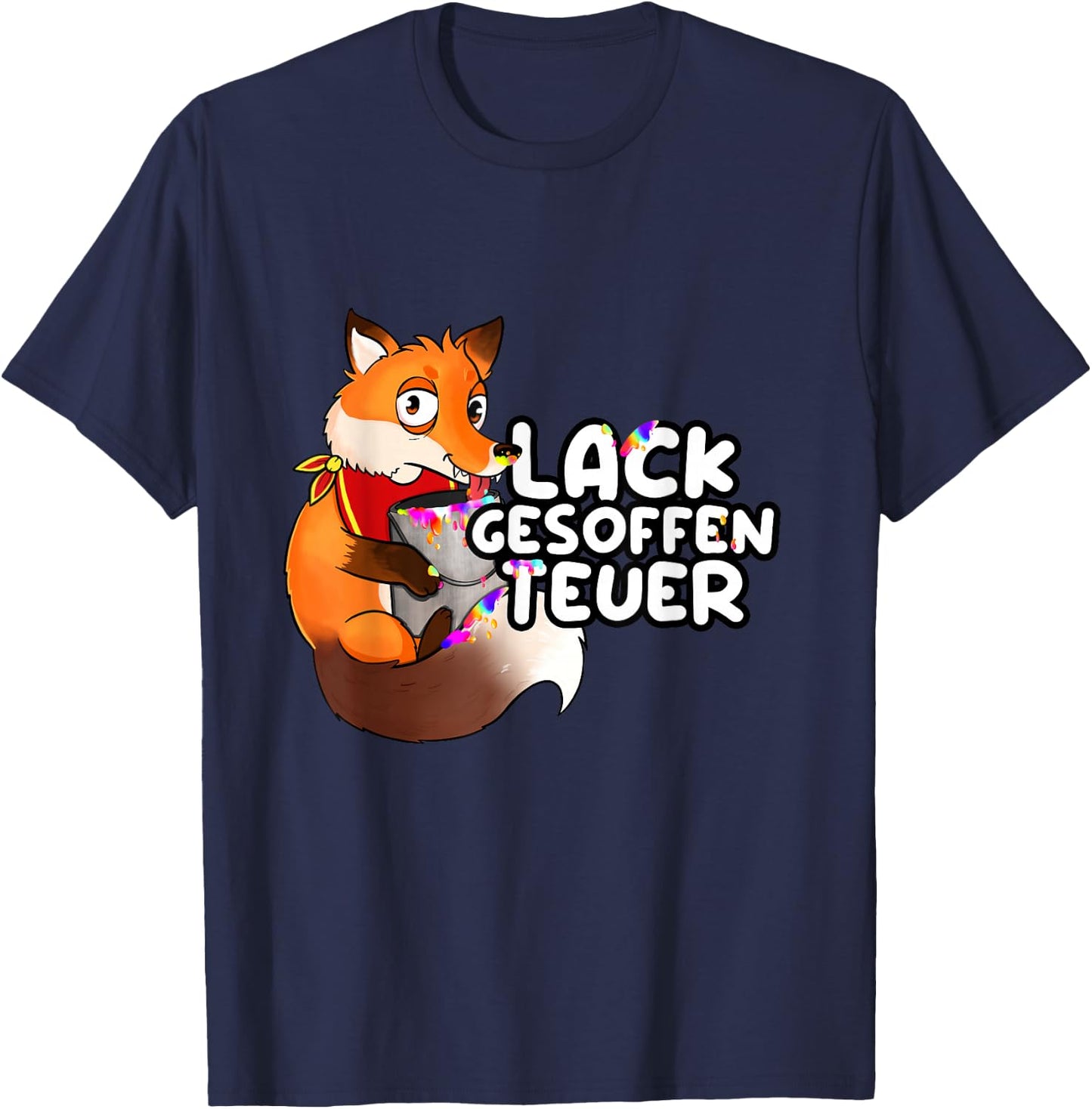 Held der Steine Lackgesoffen Teuer , black T-Shirt - T-Shirt | Navy