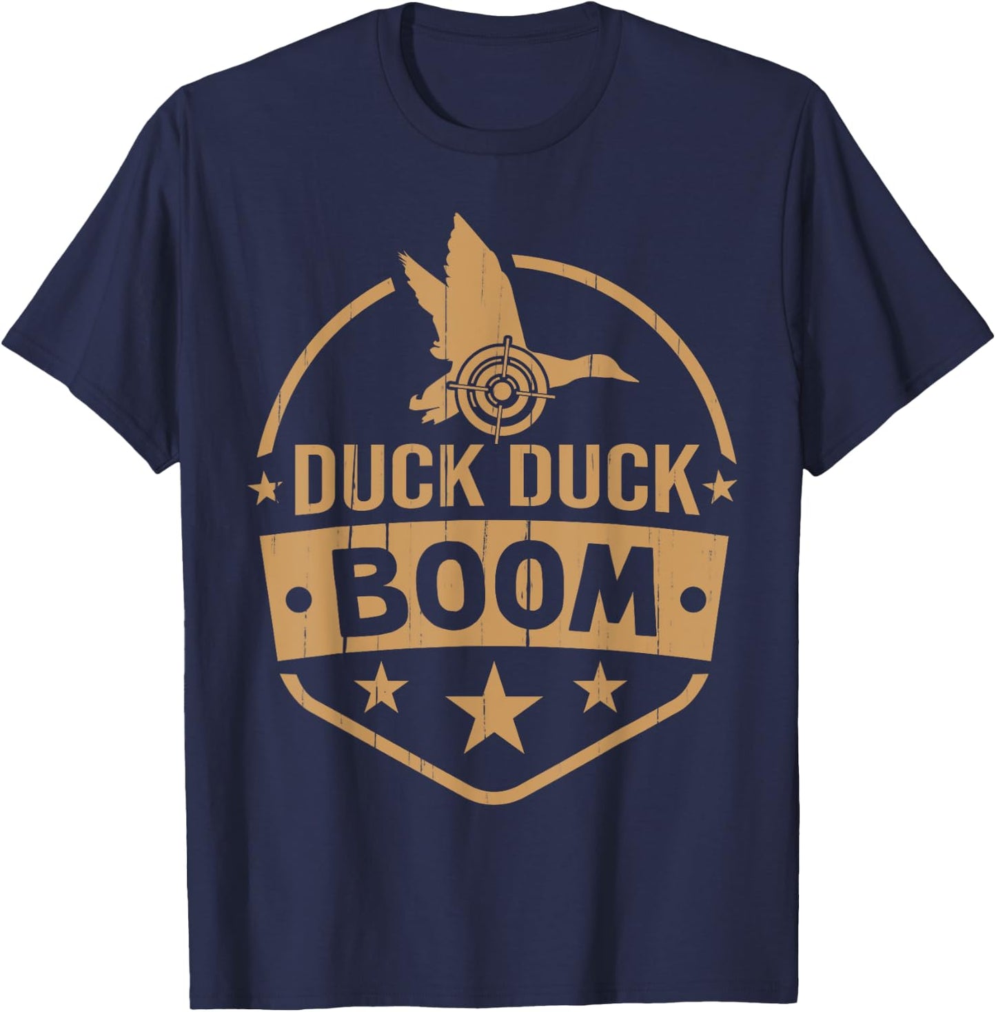 Duck Duck Boom Duck Hunting T-Shirt - T-Shirt | Navy