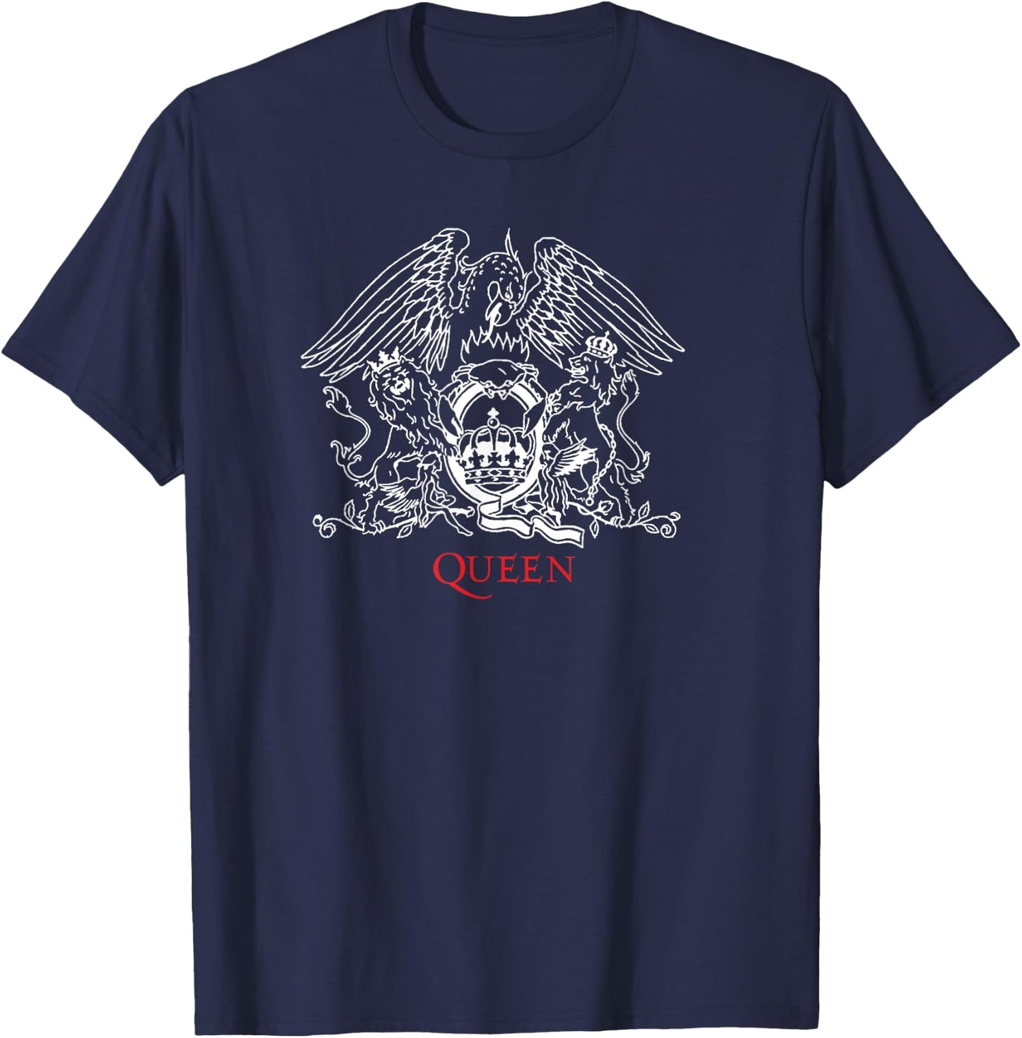Official Queen Crest , blue T-Shirt - T-Shirt | Navy