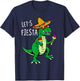 Lets Fiesta Dinosaur Cinco De Mayo Mexican Boys Kids Toddler T-Shirt - T-Shirt | Navy