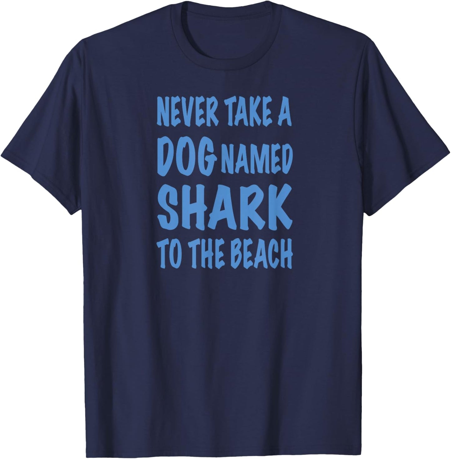 Shark Dog Beach Surf T-Shirt - T-Shirt | Navy
