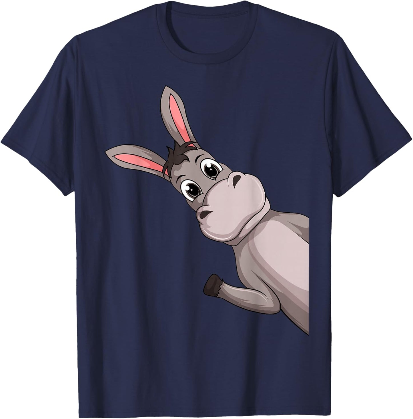Esel Kinder Jungen Mädchen T-Shirt - T-Shirt | Navy