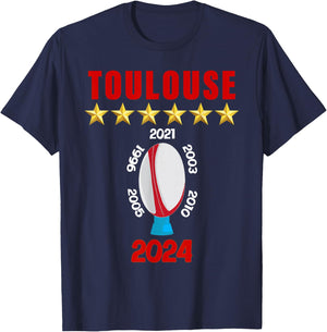 Toulouse Rugit Supporter Pride Gift Man Woman Child , Black, S T-Shirt - T-Shirt | Navy