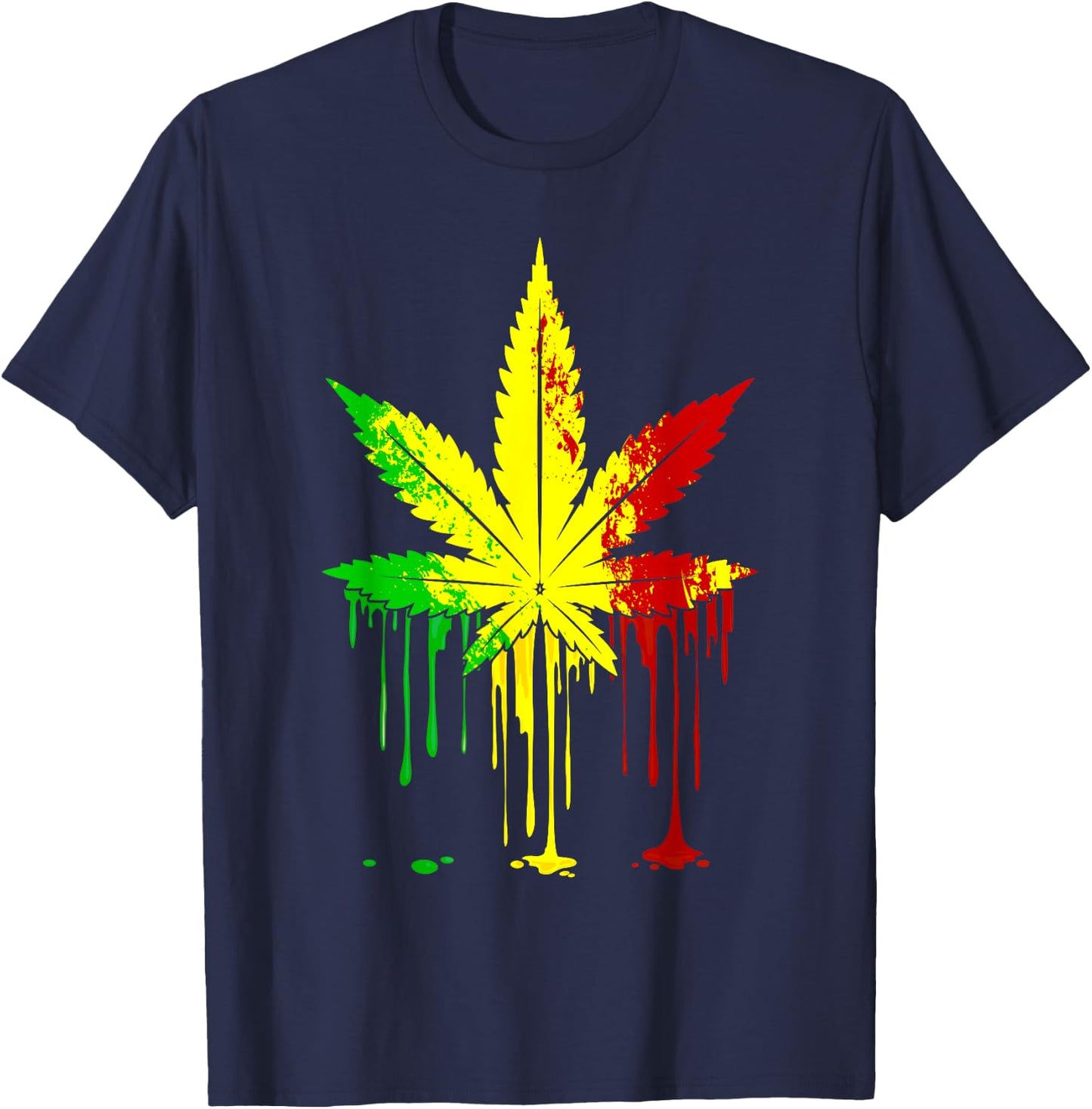 Weed Smoking Cat Kawaii Funny Marijuana Cannabis Stoner T-Shirt - T-Shirt | Navy