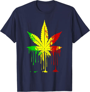 Weed Smoking Cat Kawaii Funny Marijuana Cannabis Stoner T-Shirt - T-Shirt | Navy
