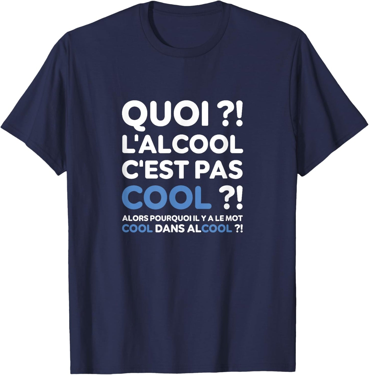What? Alcohol Is Not Cool? Cult Replica The Torch T-Shirt - T-Shirt | Navy