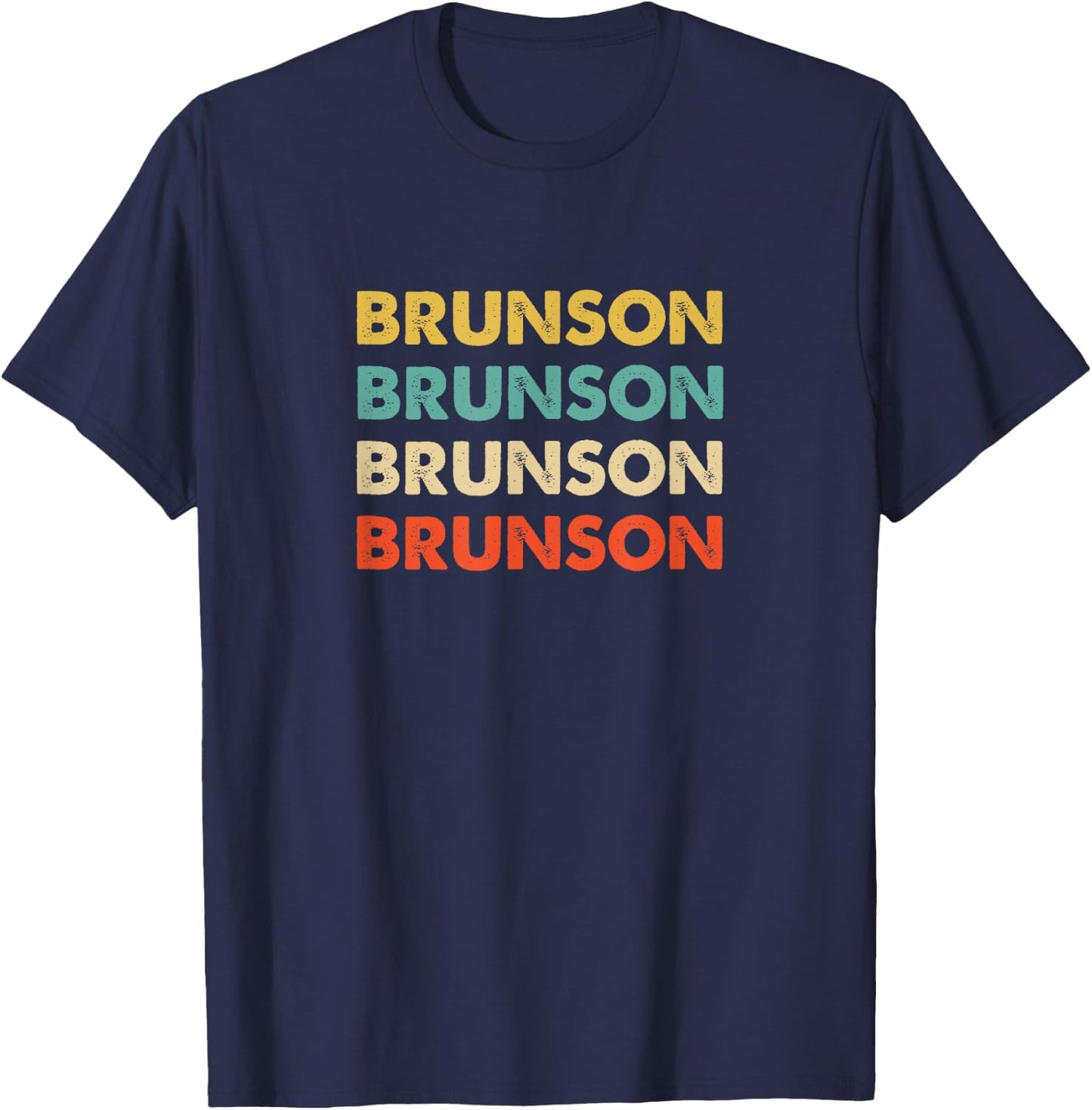 Brunson Name T-Shirt - T-Shirt | Navy