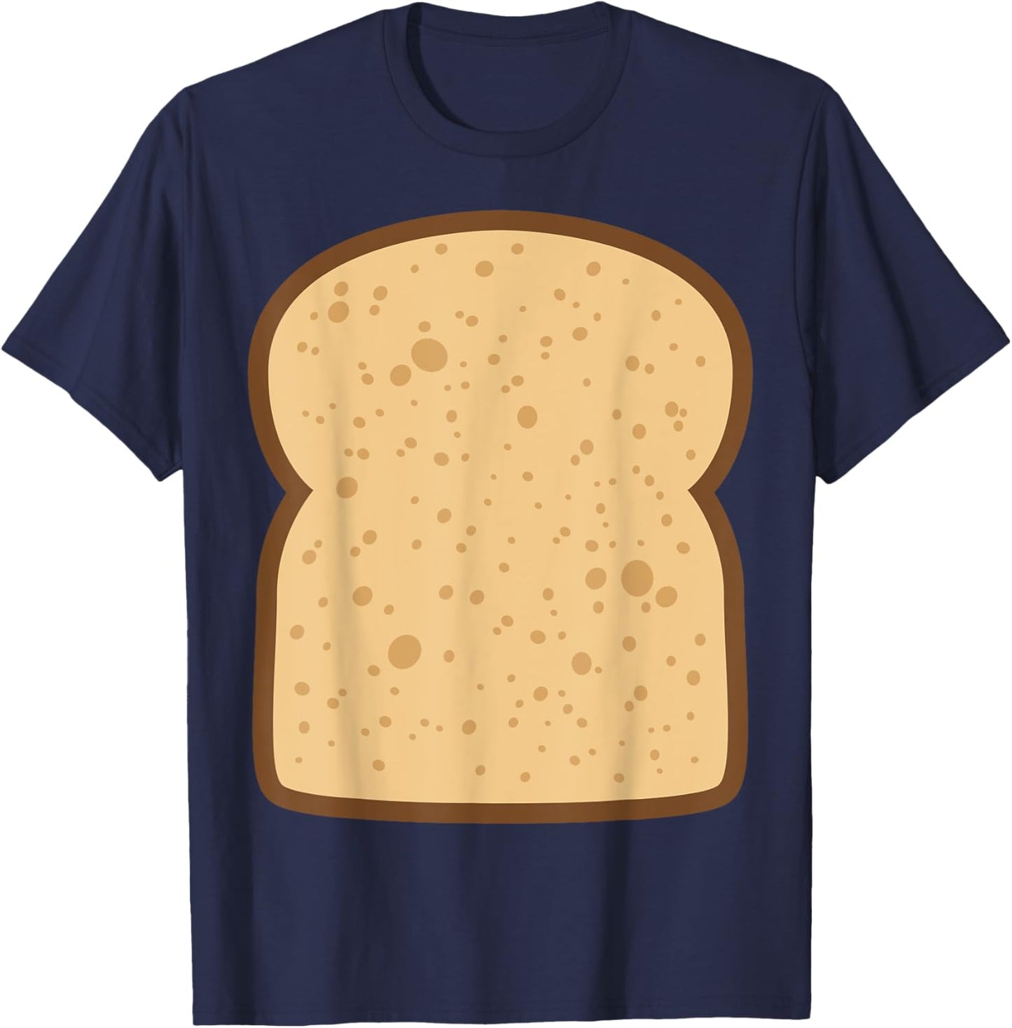 Sliced Bread Toast Matching Shirts DIY Halloween Costume T-Shirt - T-Shirt | Navy