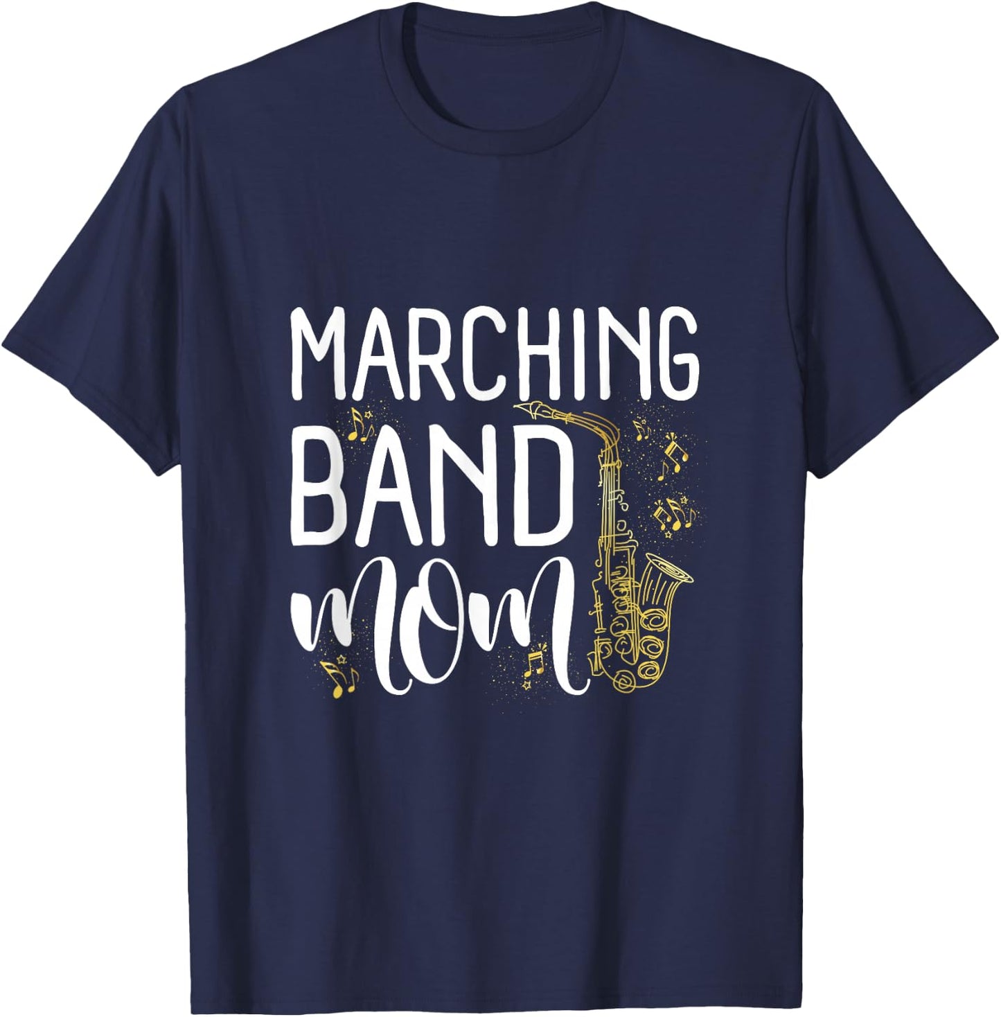 Proud Band Mom Marching Band Mama Marching Band Mother's Day T-Shirt - T-Shirt | Navy