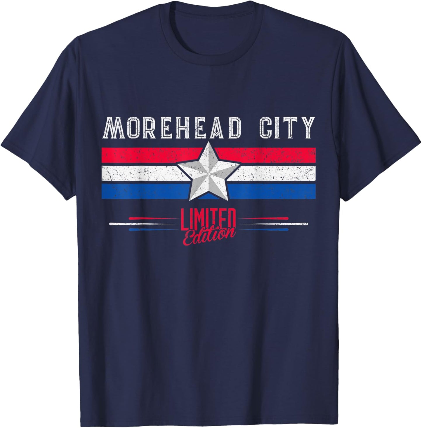 Morehead City Retro Vintage Shirt Gift Women Men Kid T-Shirt - T-Shirt | Navy